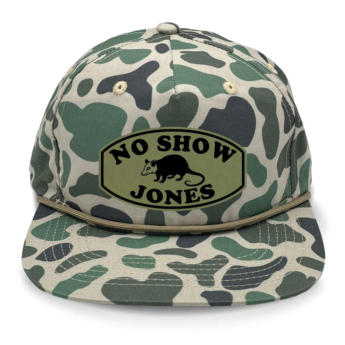 No Show Jones Flat Bill Rope - Marsh