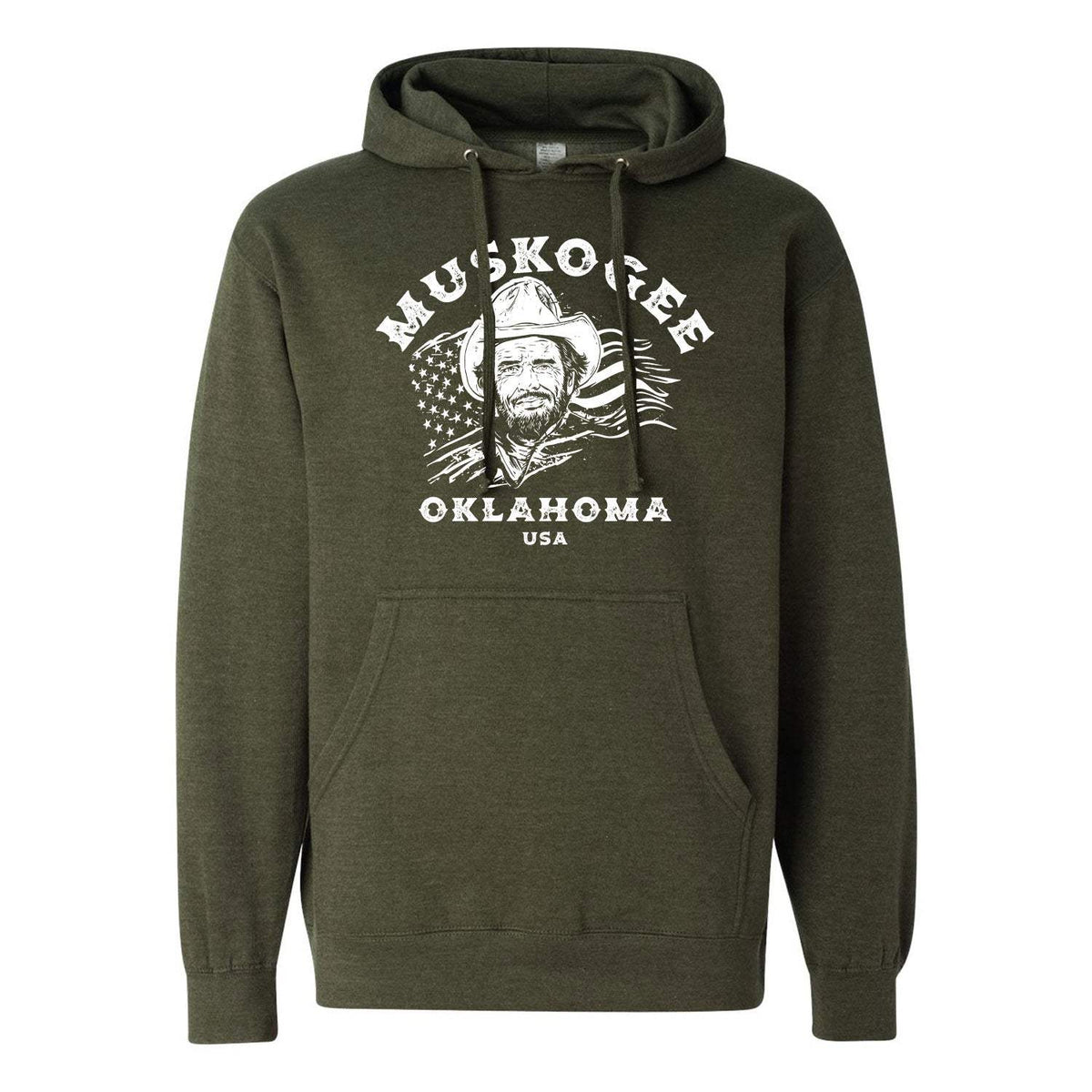 Haggard Old Flag Hoodie - Military Green