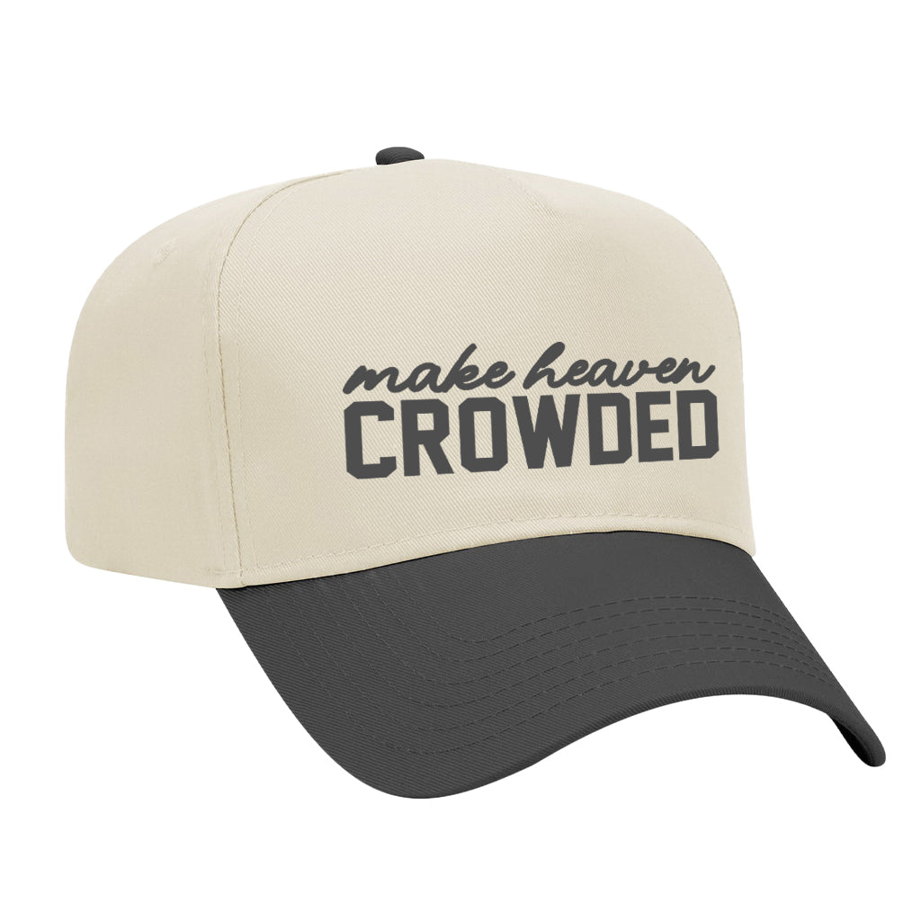 Make Heaven Crowded Two-Tone Embroidered Hat