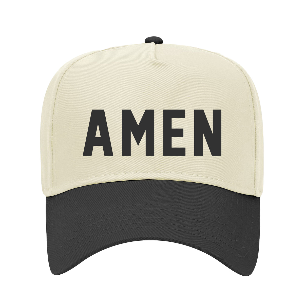 Amen Two-Tone Embroidered Hat