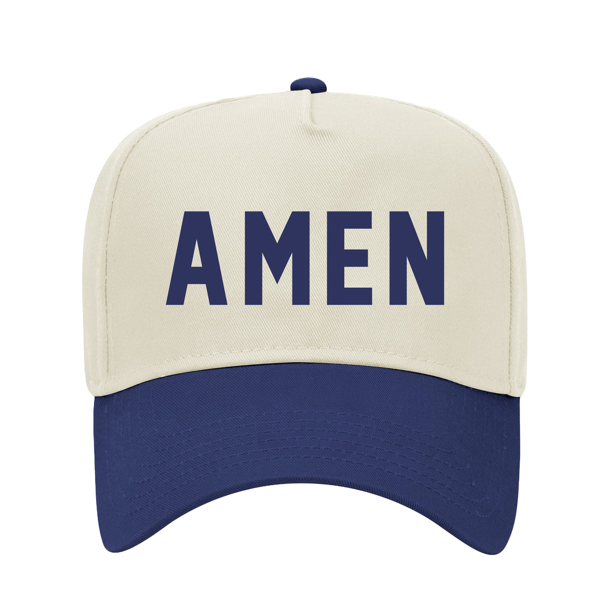 Amen Two-Tone Embroidered Hat