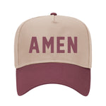 Amen Two-Tone Embroidered Hat
