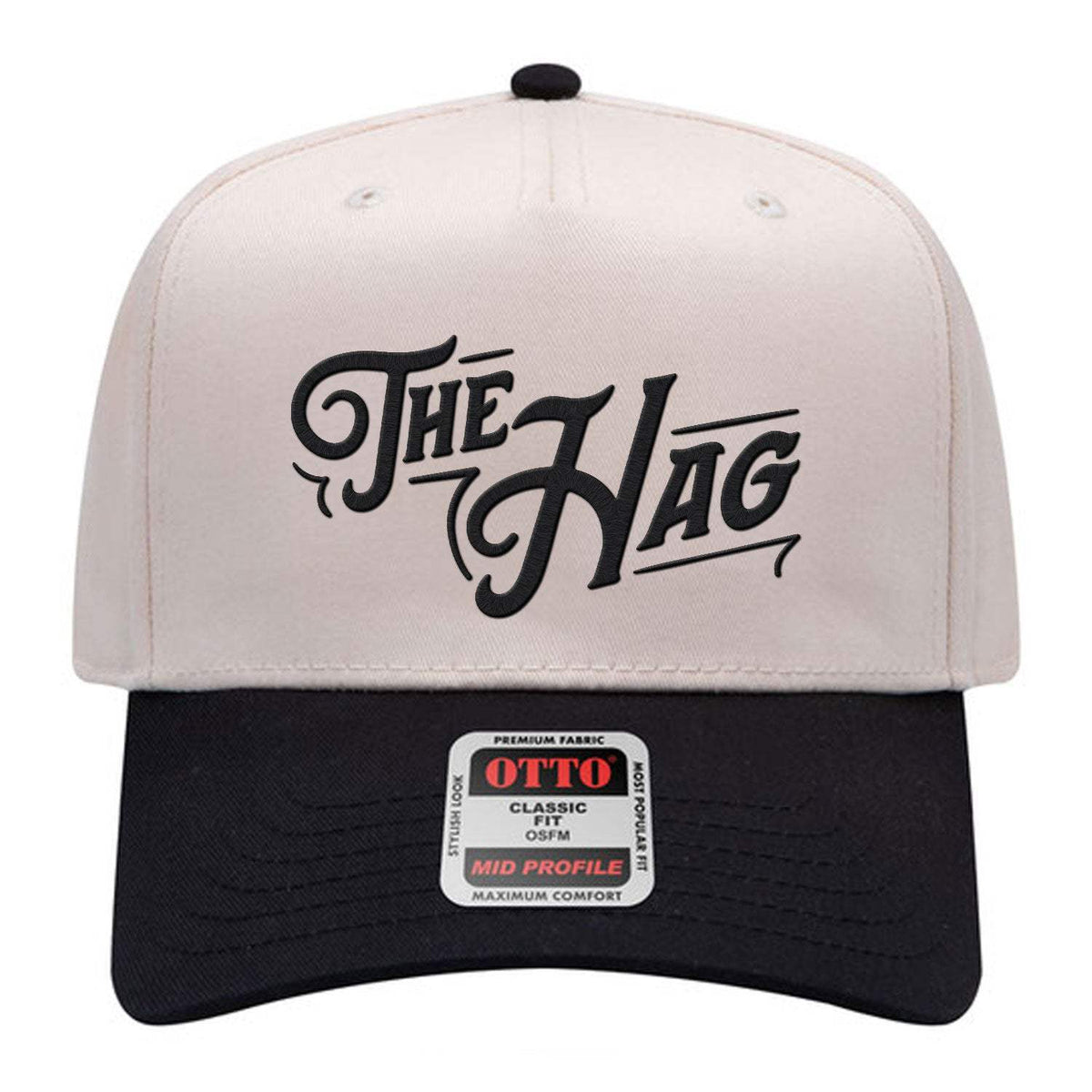 The Hag Two-Tone Patch Hat - Natural & Black