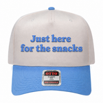 Just Here For The Snacks Embroidered Hat