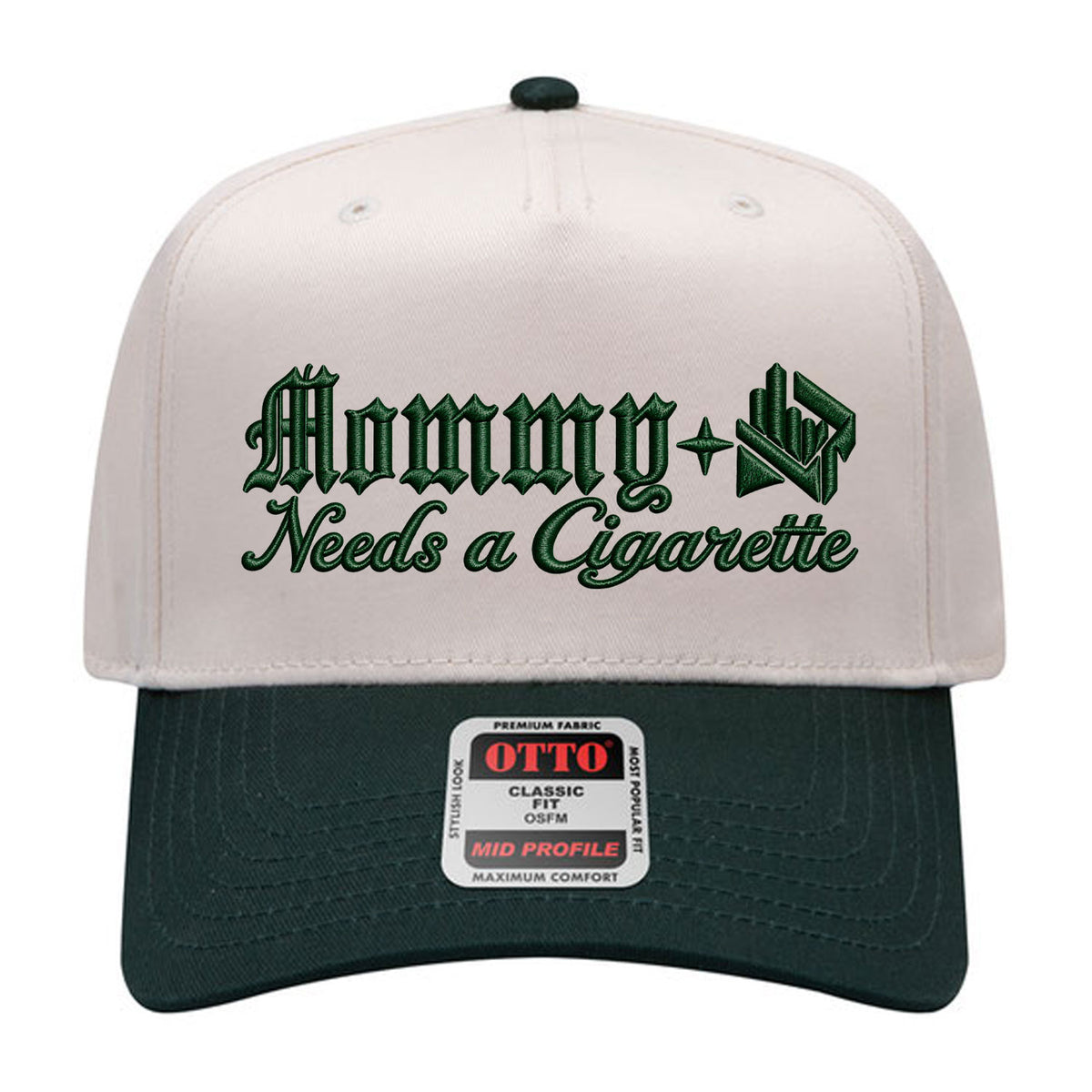 Mommy Needs A Cig Embroidered Hat