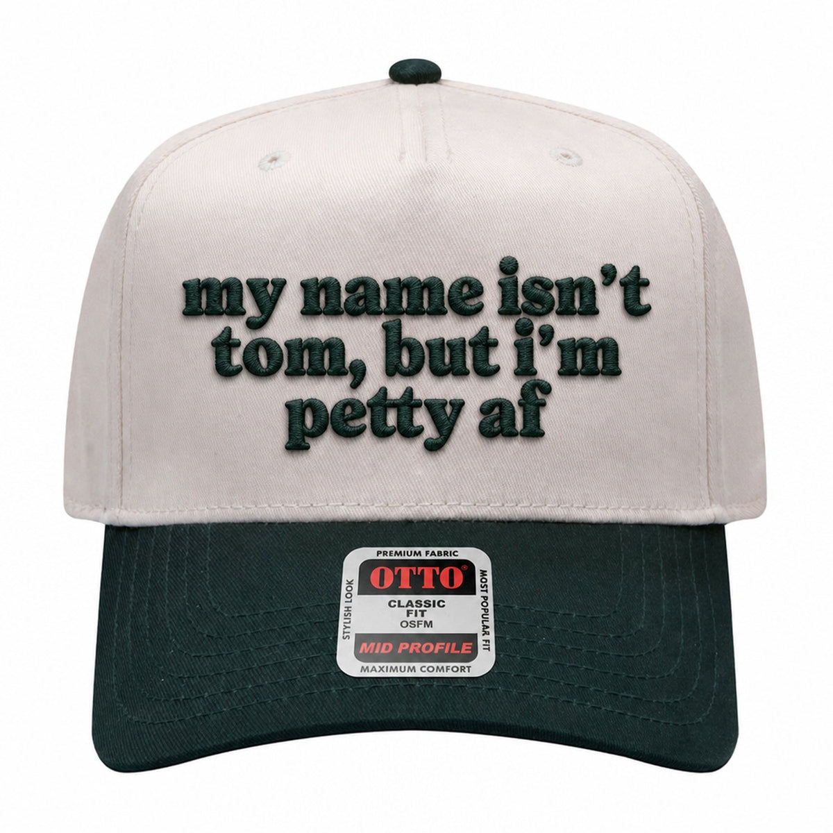 My Name Isn't Tom Embroidered Hat