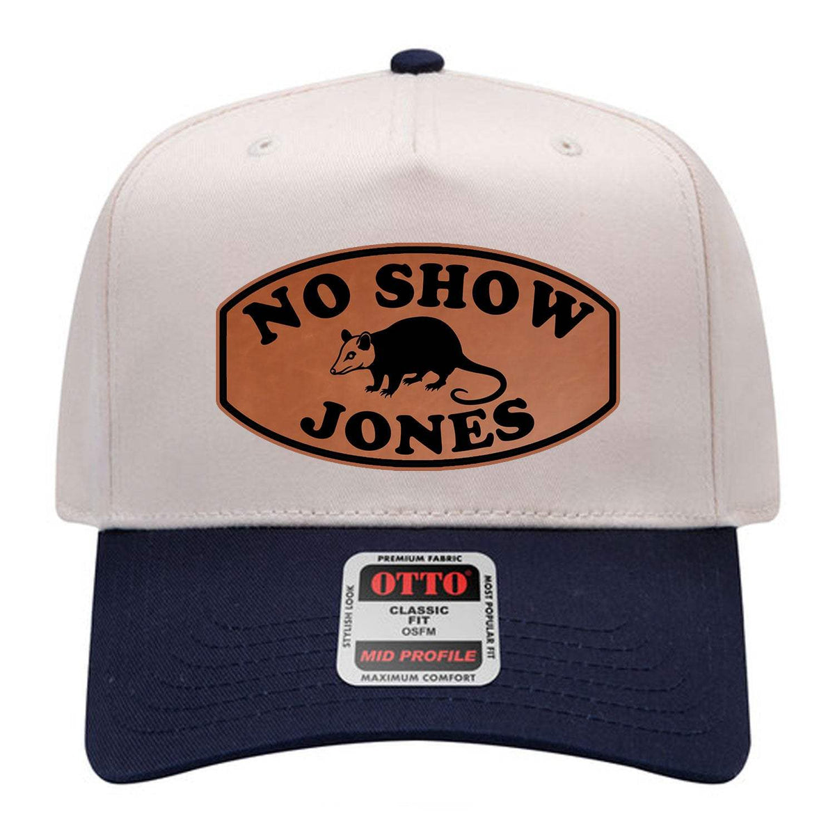 No Show Jones Two-Tone Patch Hat - Natural & Navy