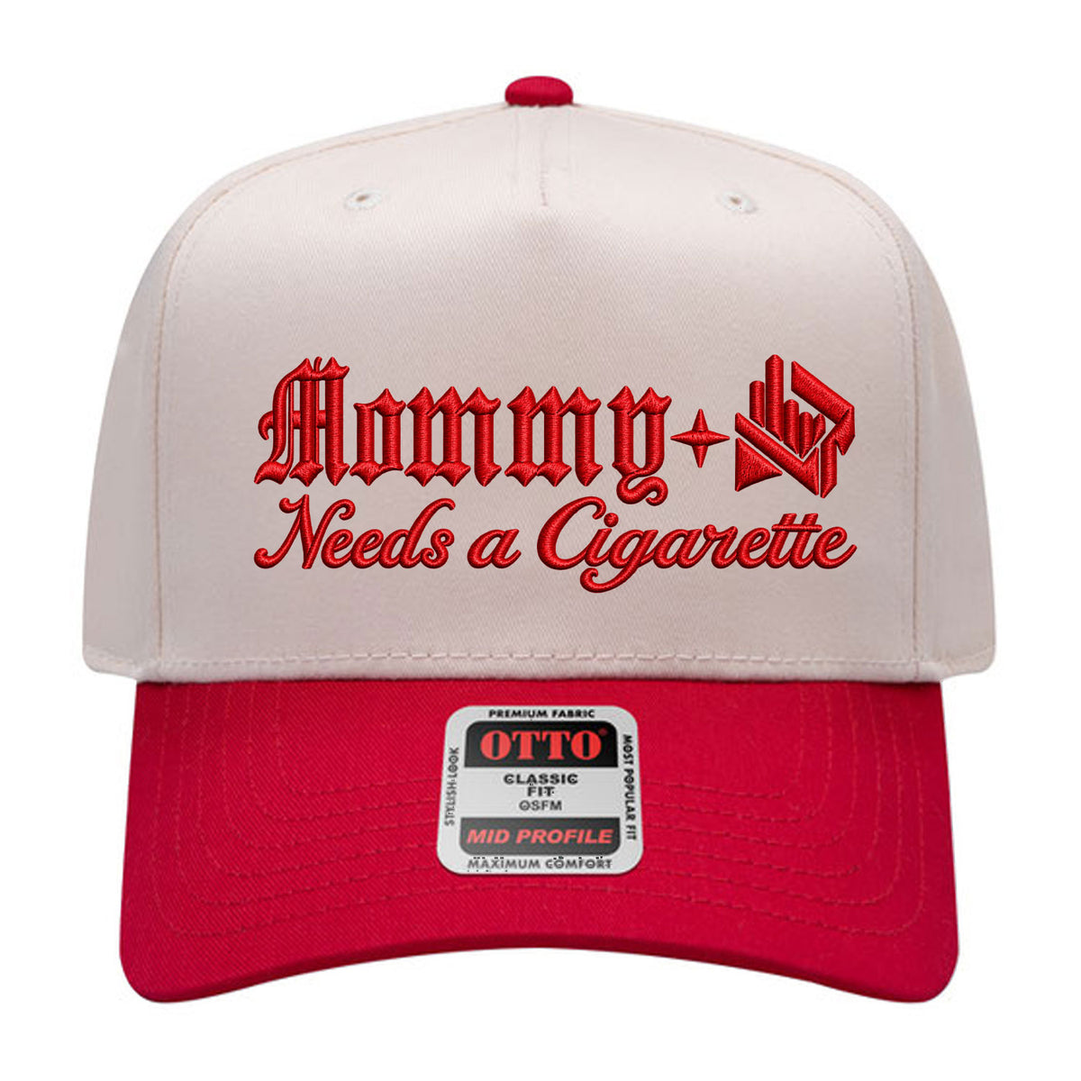 Mommy Needs A Cig Embroidered Hat