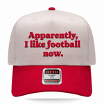 Apparently, I Like Football Embroidered Hat