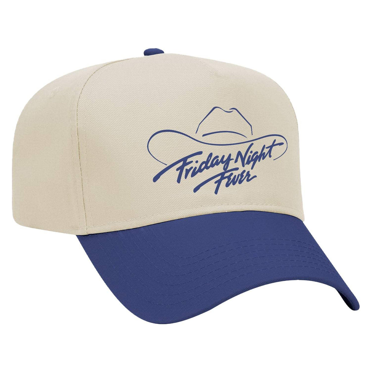 Friday Night Fever Two Tone Hat - Natural / Royal