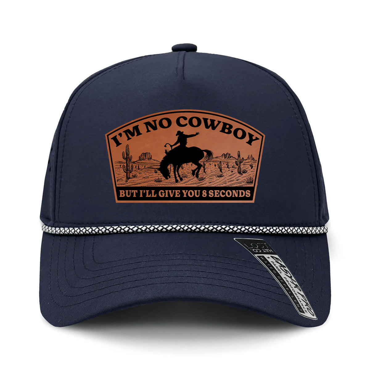 I'm No Cowboy Performance Leather Patch Hat