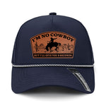 I'm No Cowboy Performance Leather Patch Hat