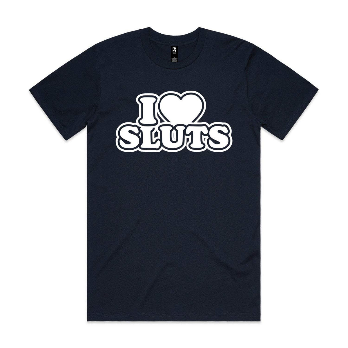 I Love Sluts Premium Tee - Navy