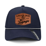 The Liquor Box Lounge Performance Leather Patch Hat