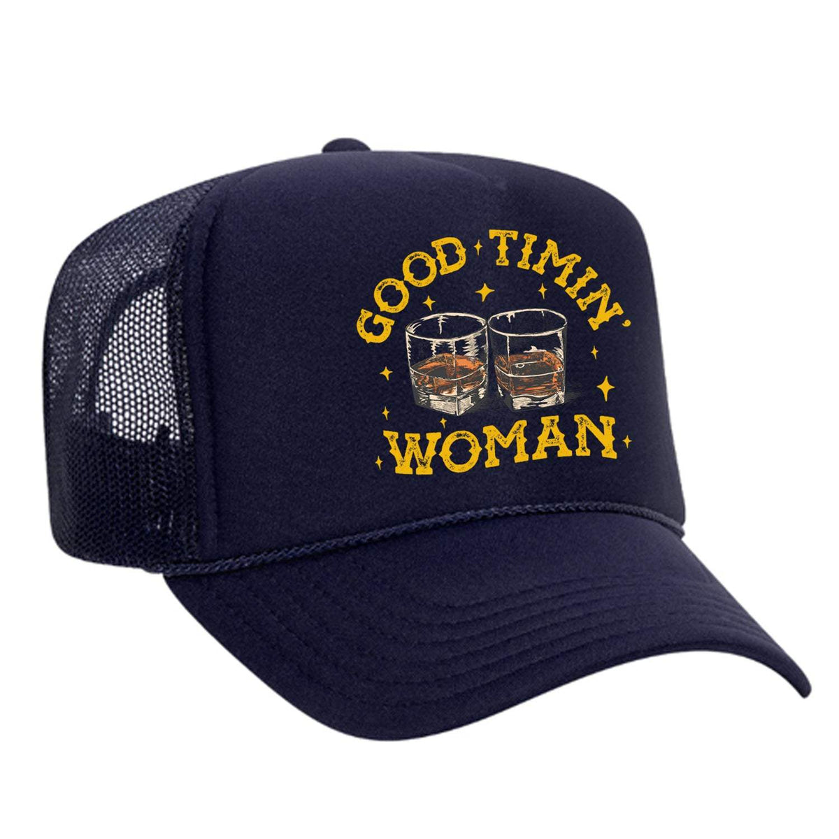 Good Timin' Woman Foam Trucker Hat - Navy