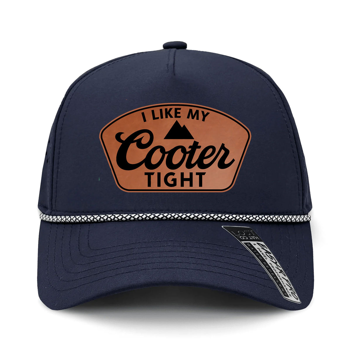 I Like My Cooter Tight Performance Leather Patch Hat