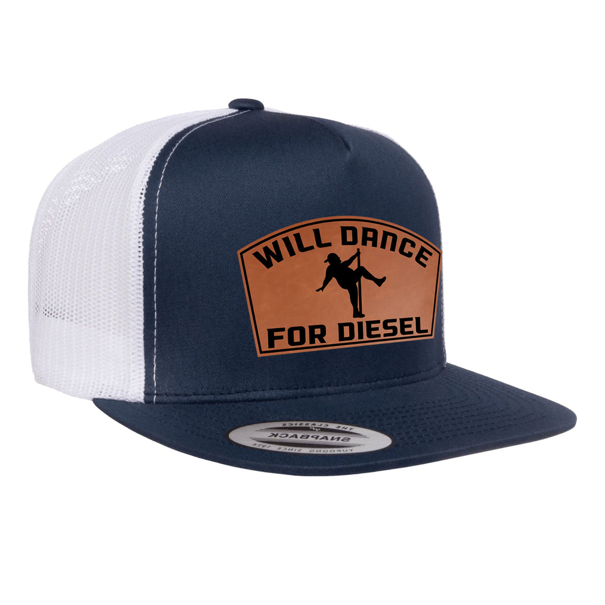 Will Dance For Diesel Flat Bill Hat