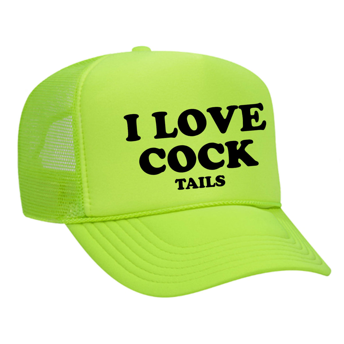 I Love Cock Tails Foam Trucker Hat