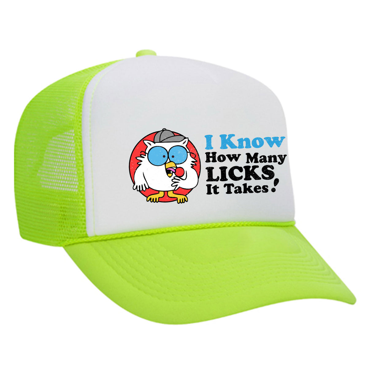 How Many Licks Foam Trucker Hat