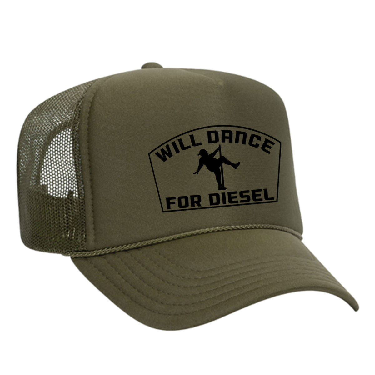 Will Dance For Diesel Foam Trucker Hat