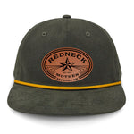 Redneck Mother Flat Bill Rope Leather Patch Hat