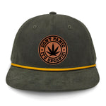 Don't Panic It's Organic Flat Bill Rope Leather Patch Hat