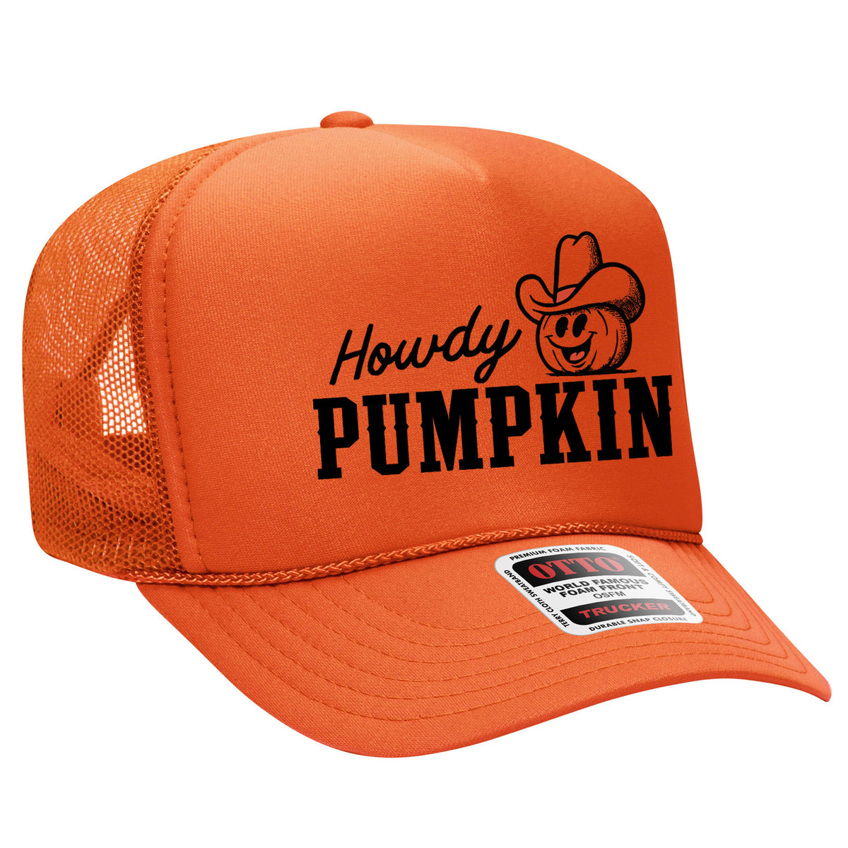 Howdy Pumpkin Foam Trucker Hat