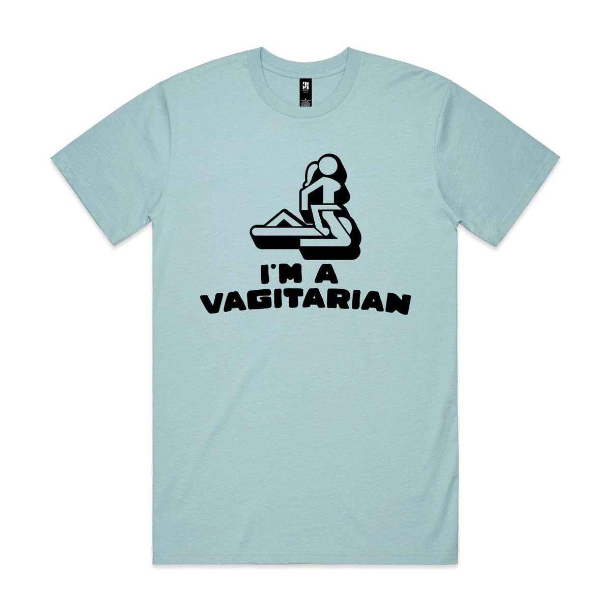 I'm A Vagitarian Premium Tee - Pale Blue