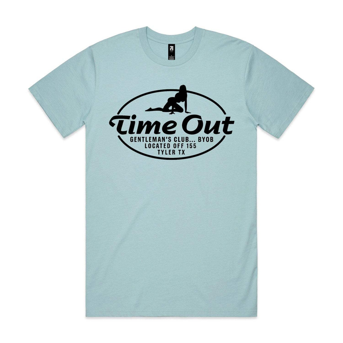 Time Out Gentleman's Club Premium Tee - Pale Blue