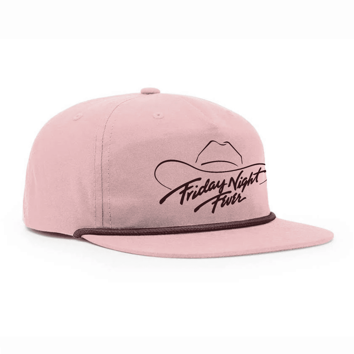 Friday Night Fever Flat Bill Hat - Pale Peach