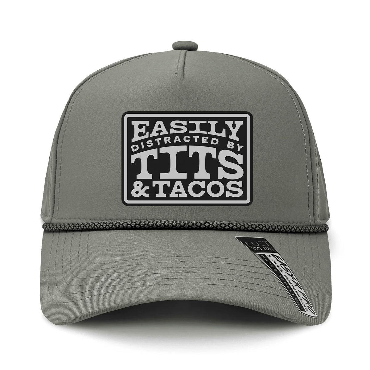 Easily Distracted By Tits & Tacos Patch Hat