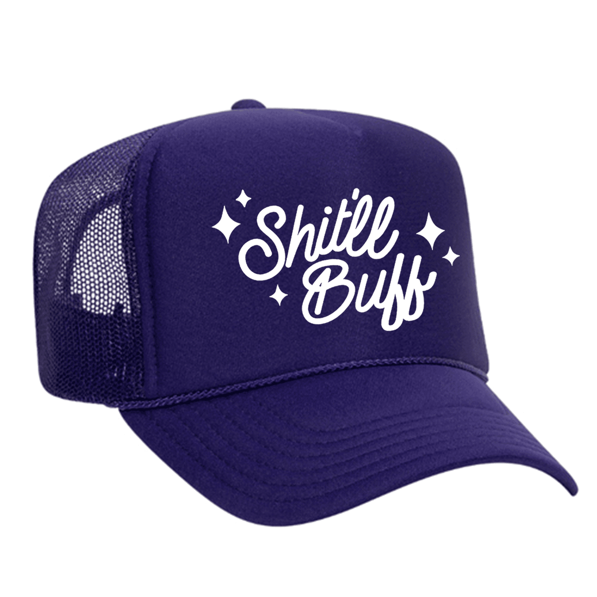 Shit'll Buff Foam Trucker Hat - Purple