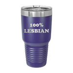 100% Lesbian 30oz Tumbler