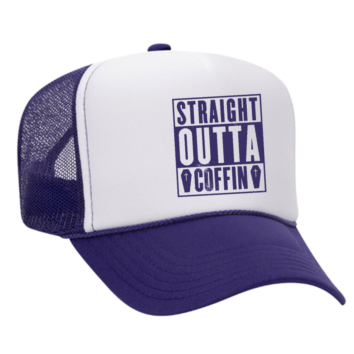 Straight Outta Coffin Foam Trucker Hat