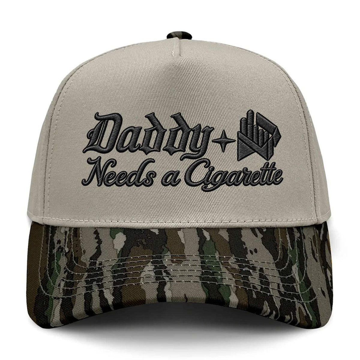 Daddy Needs A Cig Embroidered Camo Hat - Realtree