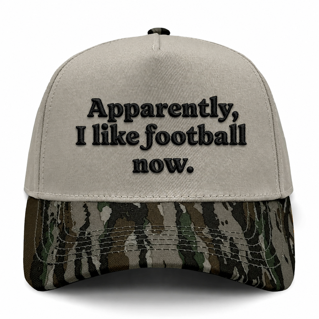 Apparently, I Like Football Embroidered Hat