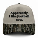 Apparently, I Like Football Embroidered Hat