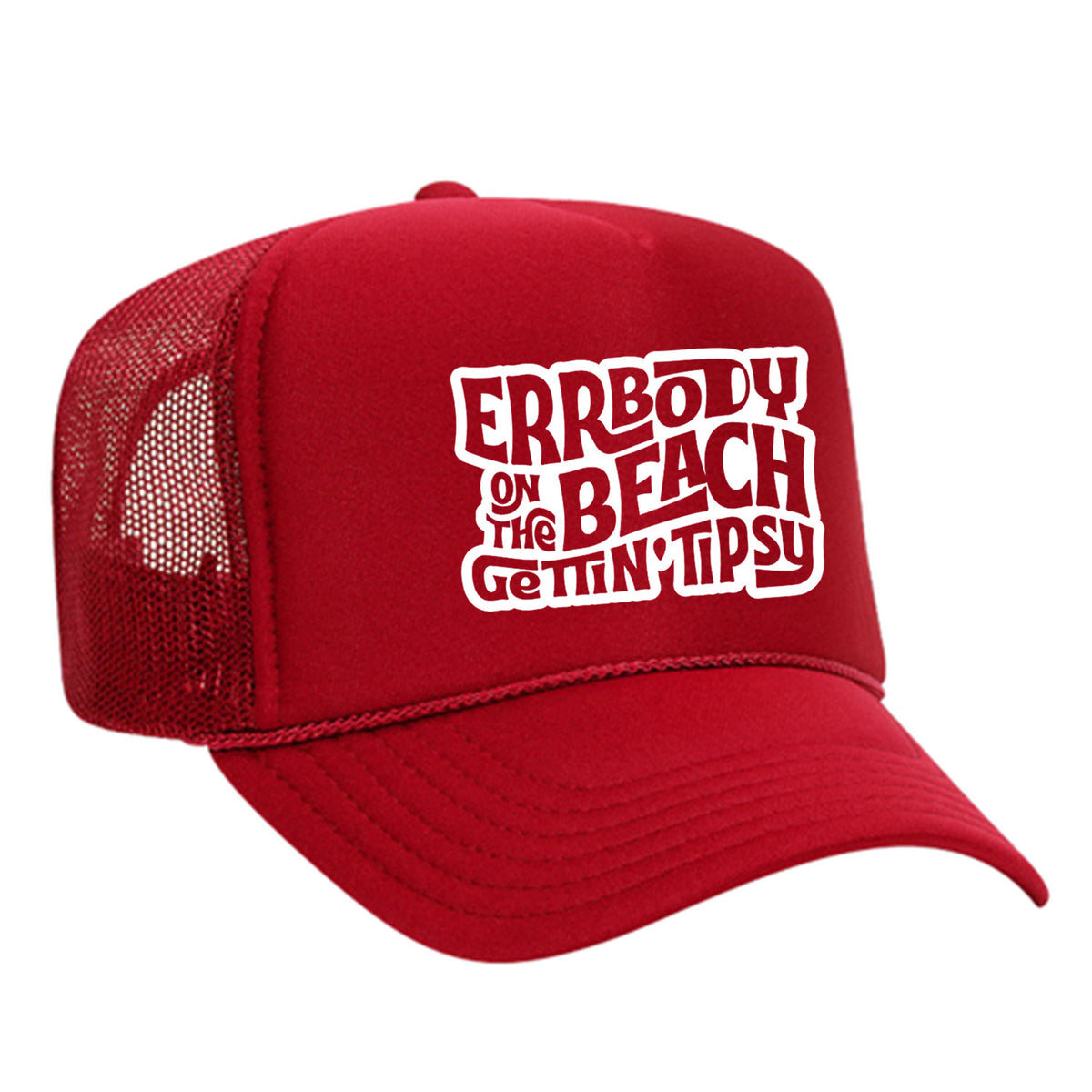 Errbody On The Beach Gettin' Tipsy Foam Trucker Hat