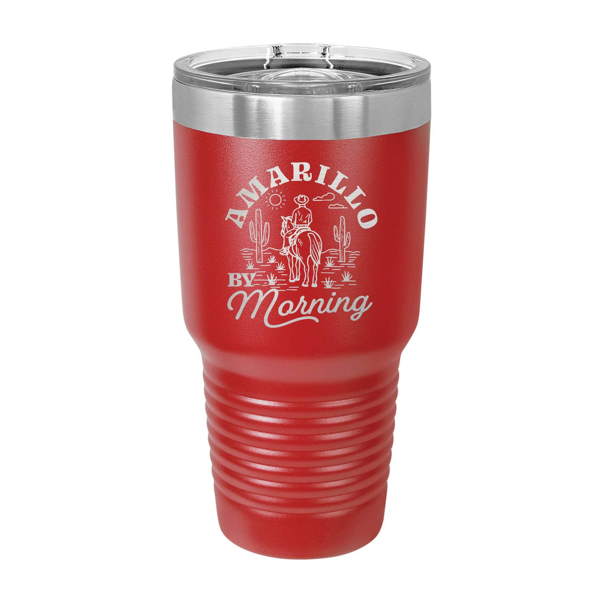 Amarillo By Morning 30oz Tumbler - Red