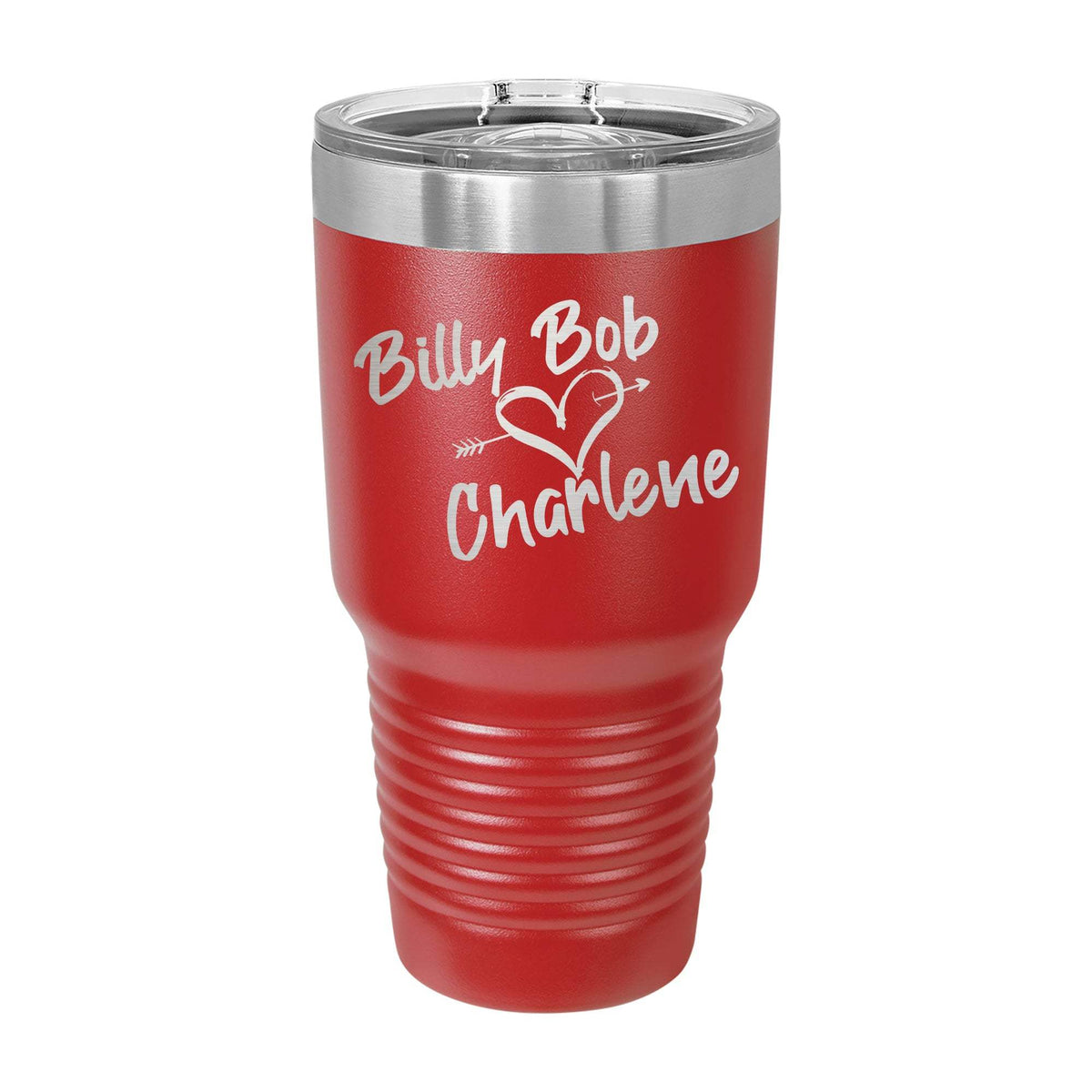Billy Bob Loves Charlene 30oz Tumbler - Red
