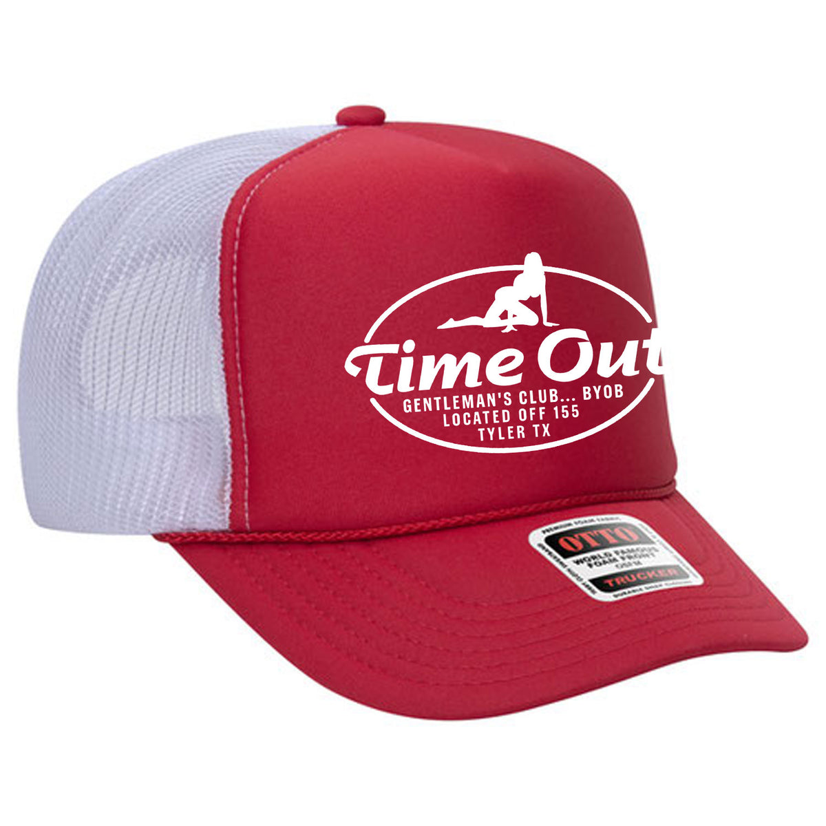 Time Out Gentleman's Club Foam Trucker Hat Limited Edition