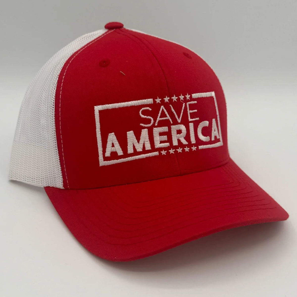 Save America Embroidered Hat - Red / White