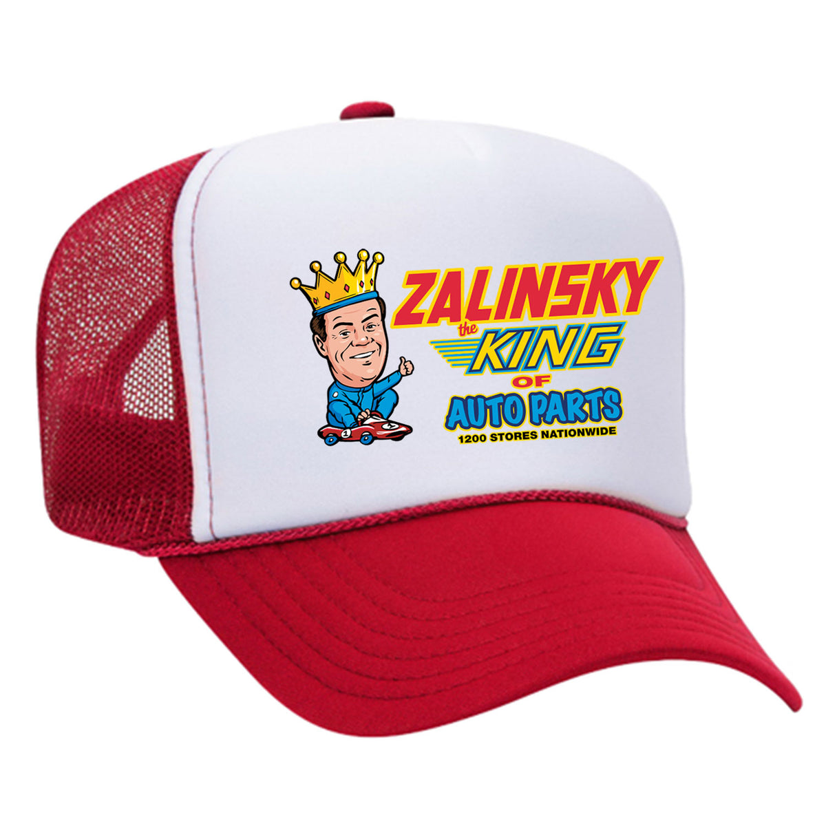 Zalinsky The King Of Auto Parts Foam Trucker Hat