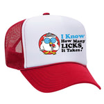 How Many Licks Foam Trucker Hat