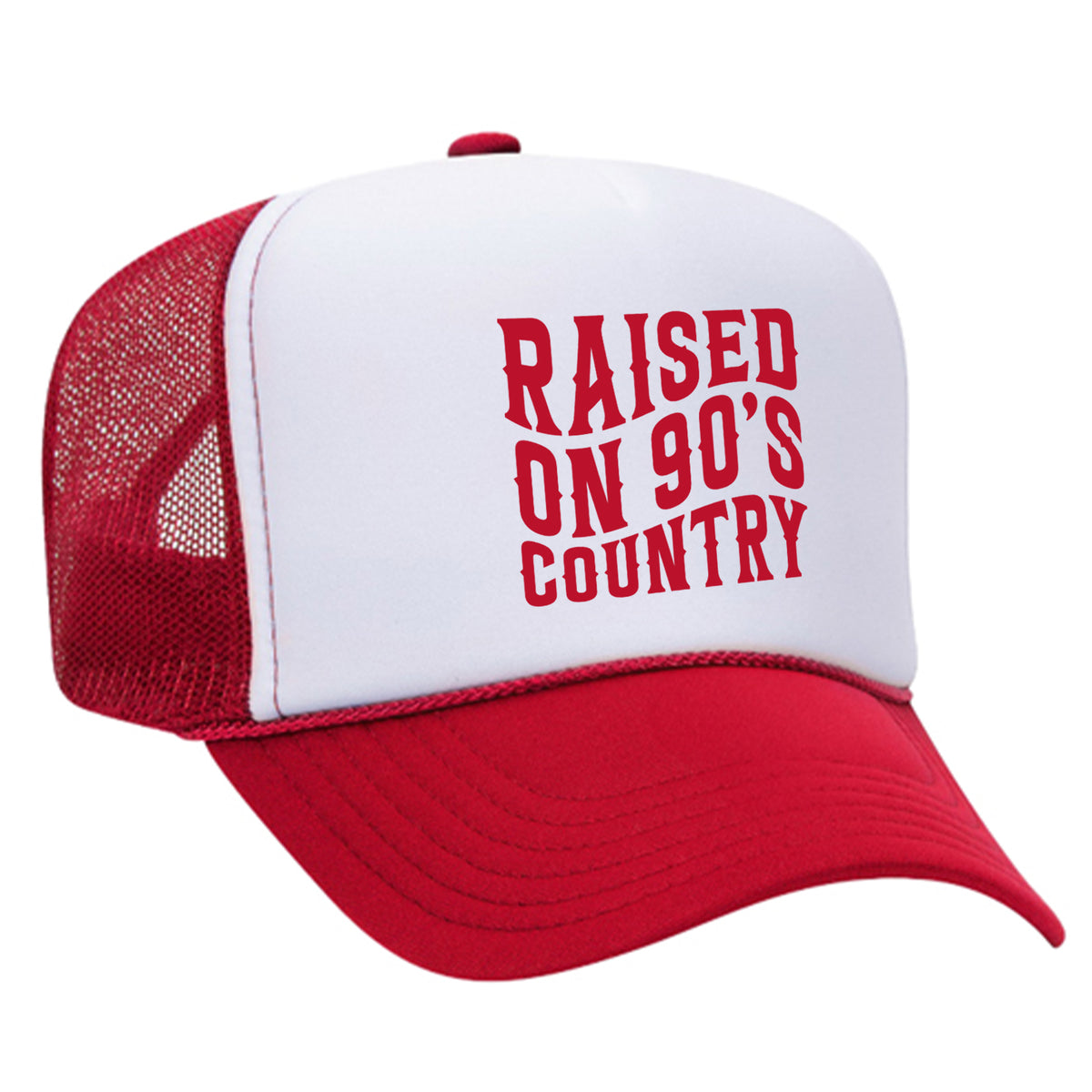 Raised On 90s Country Foam Trucker Hat