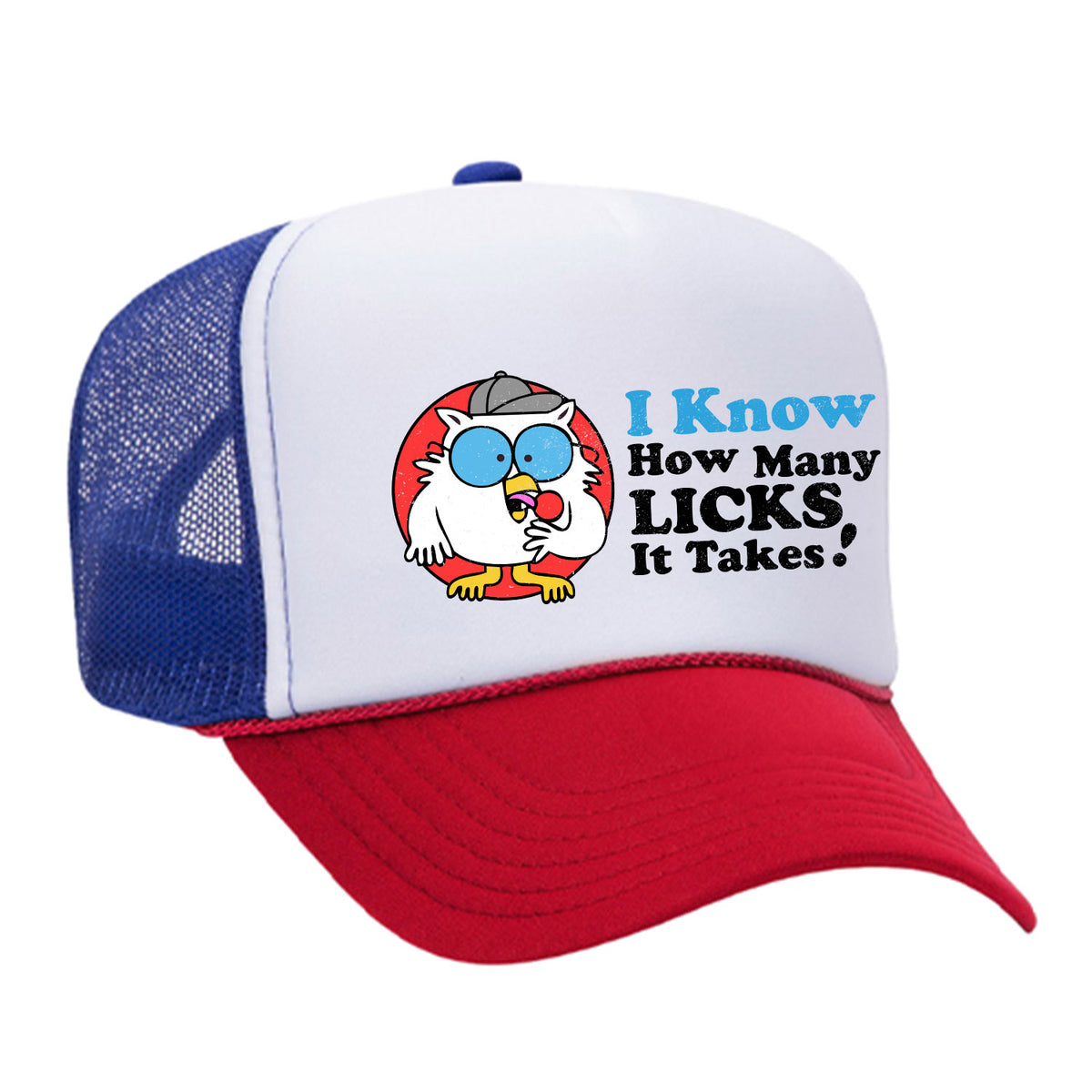 How Many Licks Foam Trucker Hat