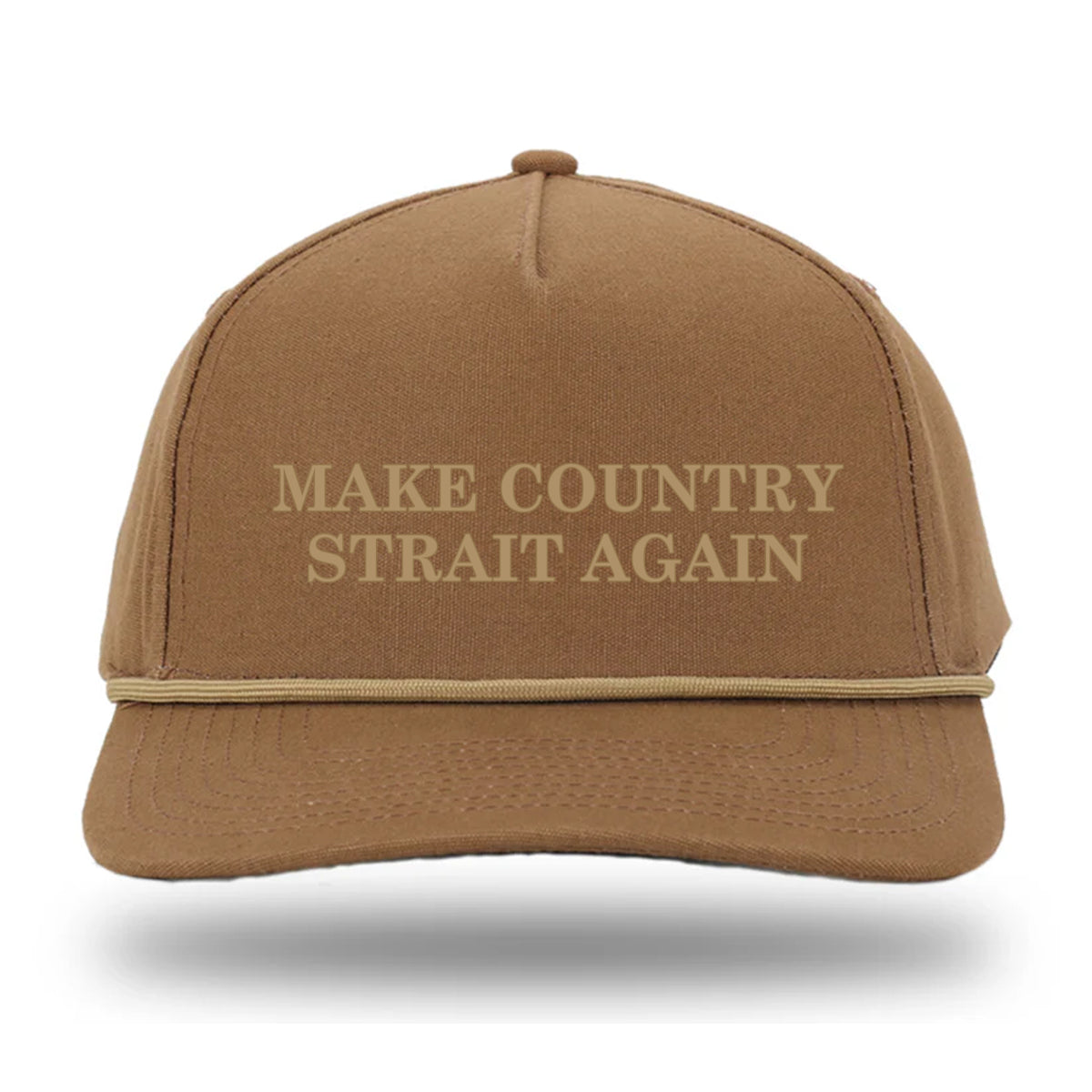 Make Country Strait Again Embroidered Rope Hat