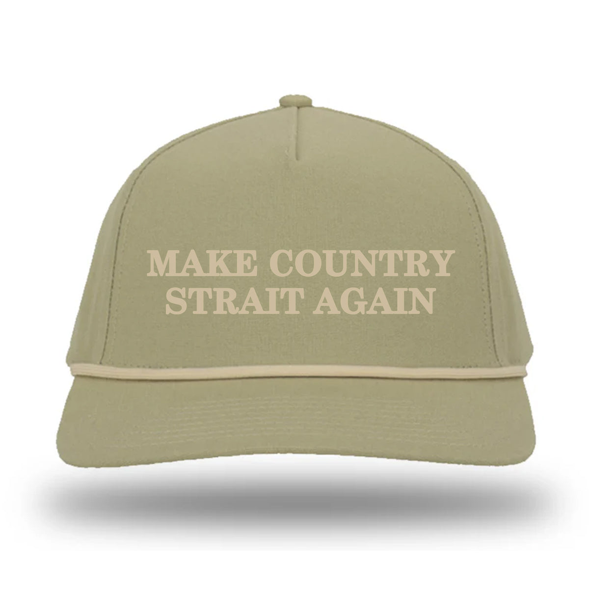 Make Country Strait Again Embroidered Rope Hat
