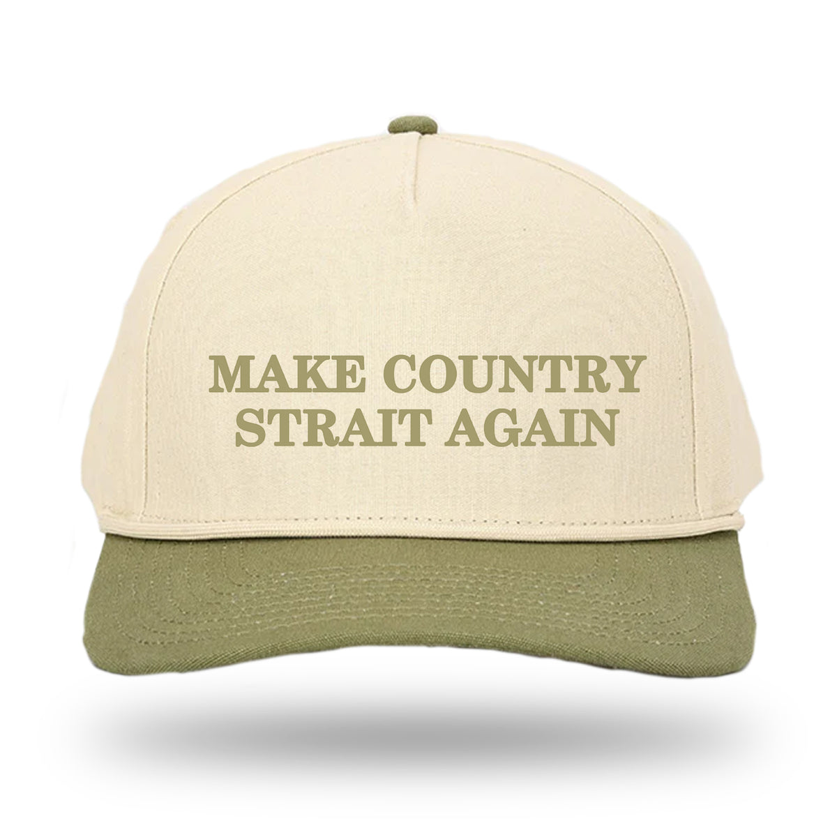 Make Country Strait Again Embroidered Rope Hat