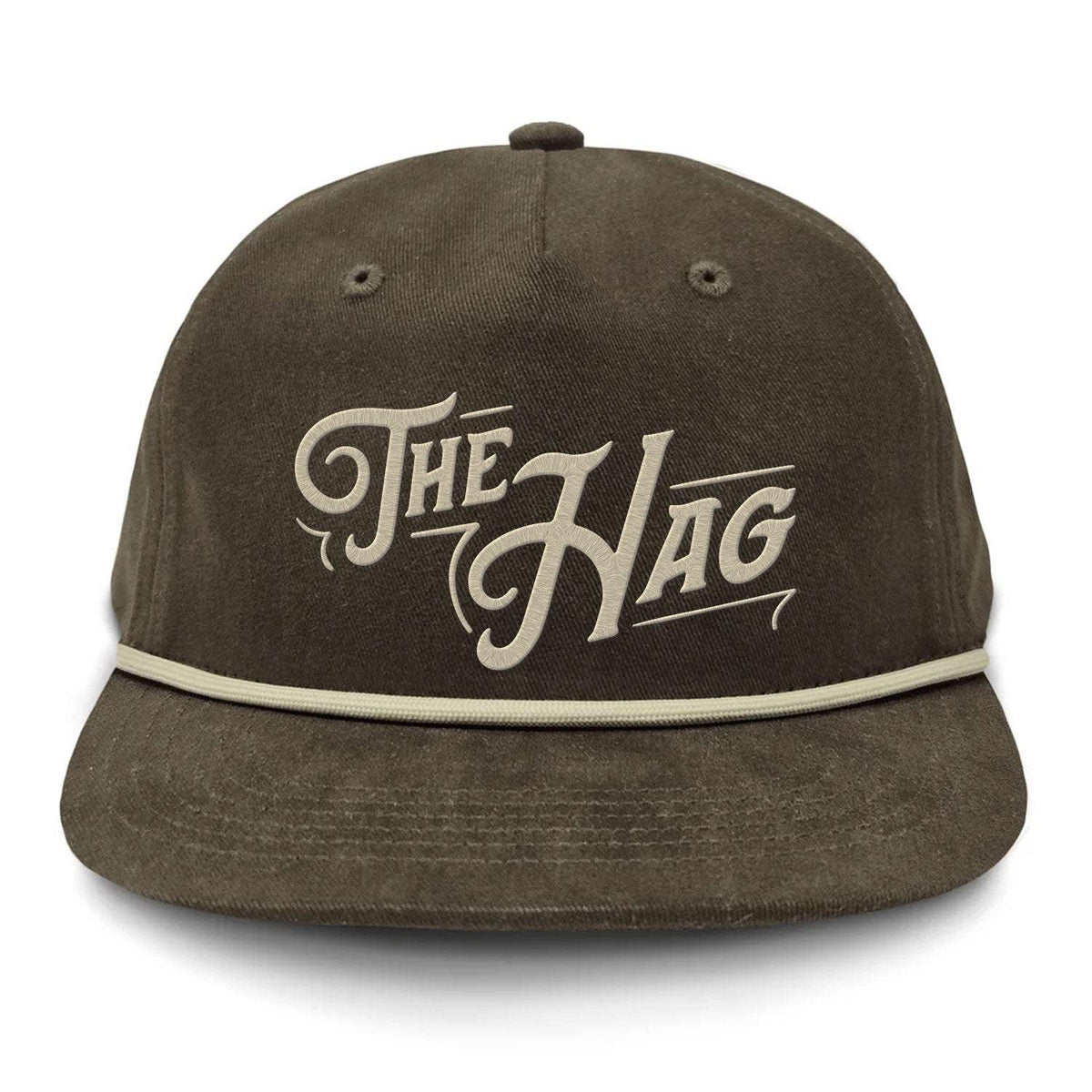 The Hag Embroidered Rope Hat - Roux